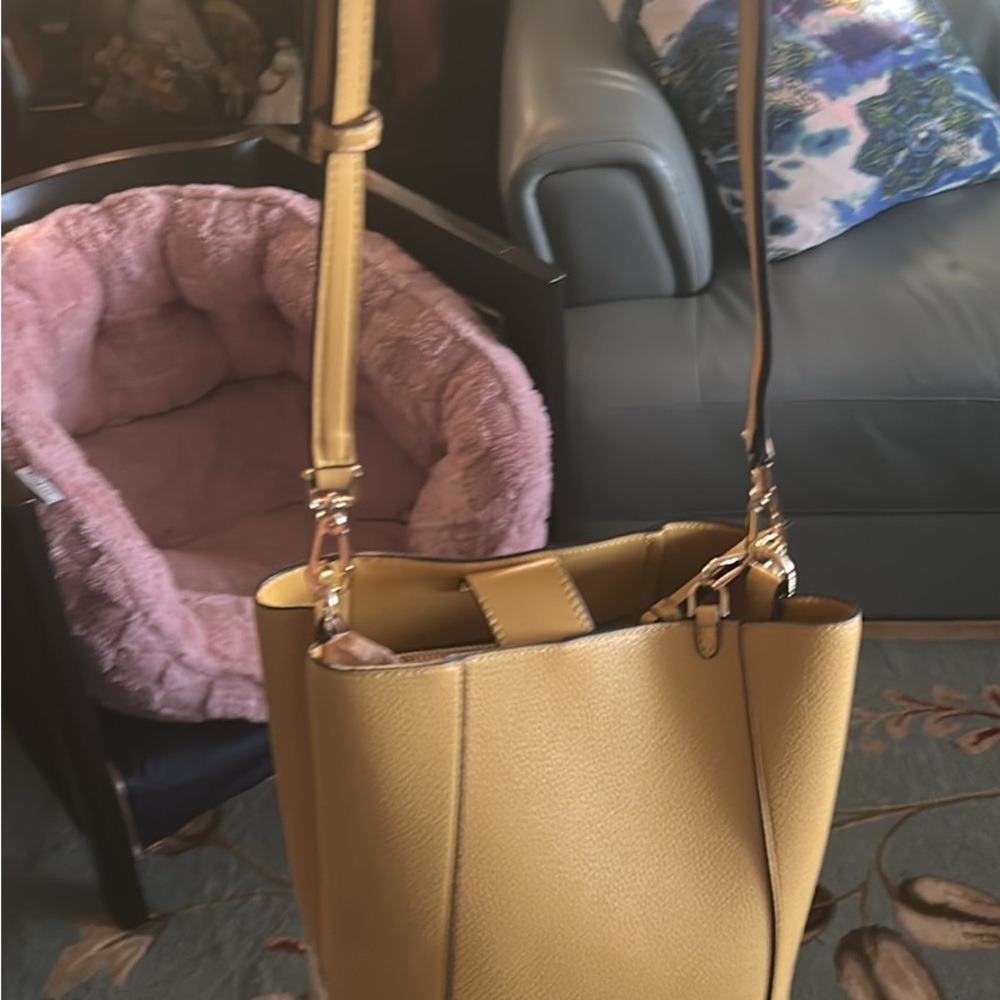Calvin Klein Collection Mustard Shoulder Bag